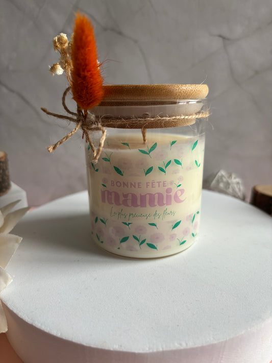 Bougie Framboise "Fêtes des grands-Mères"