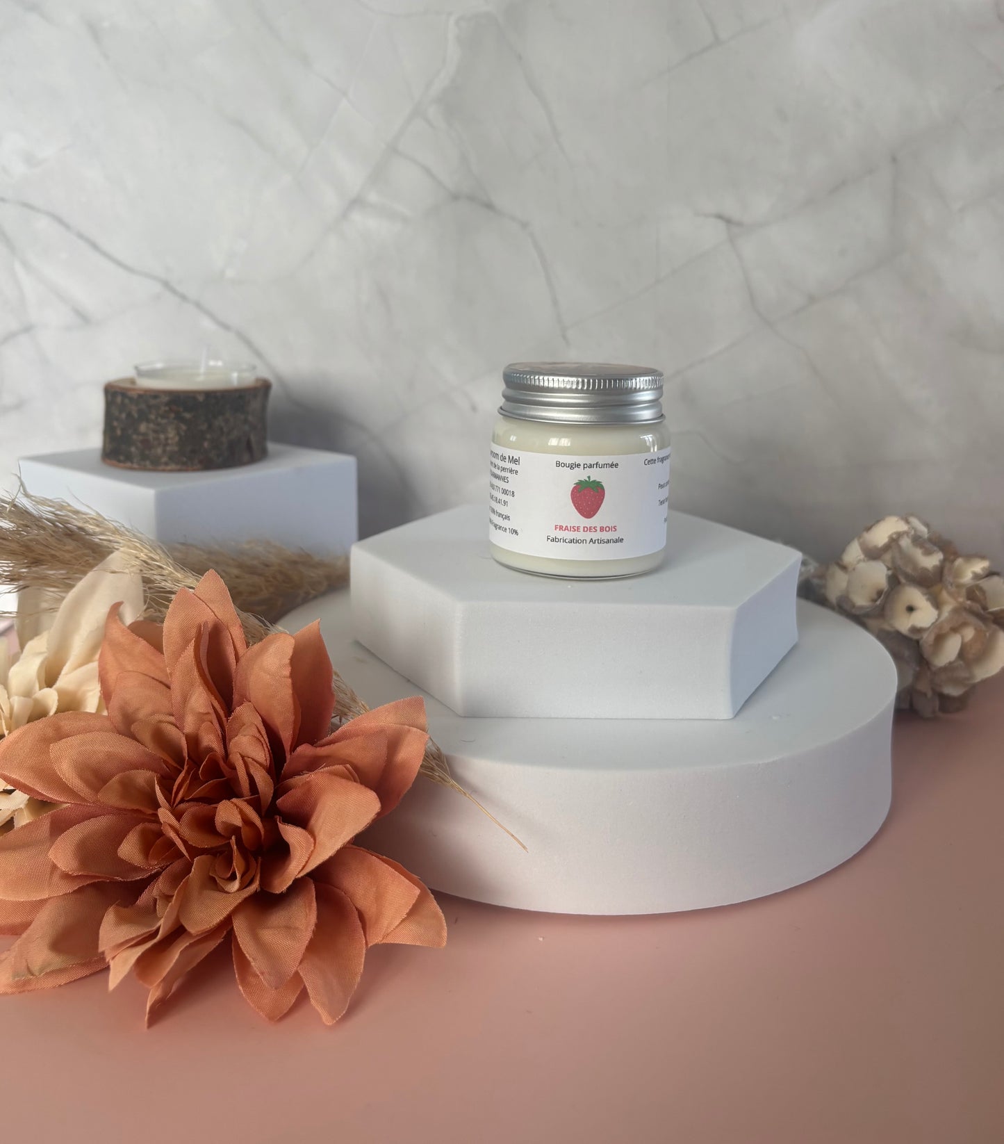 Mini-Bougie Fraise des Bois