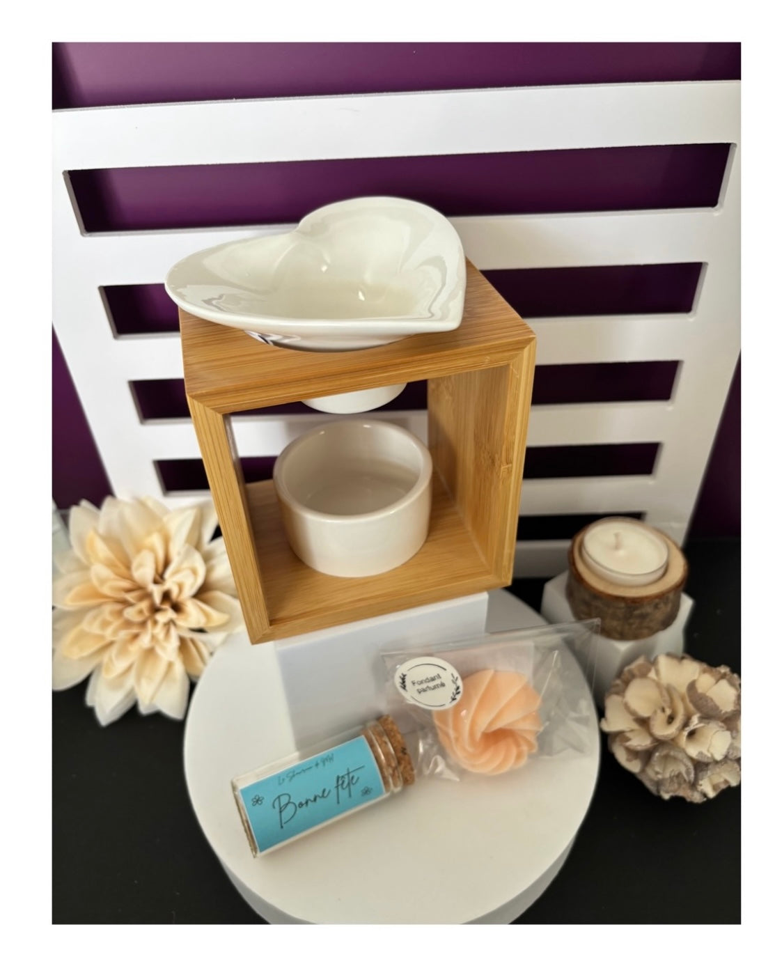 Coffret Brûle-parfum Série Naturéa- Arum/Fondant/Allumettes
