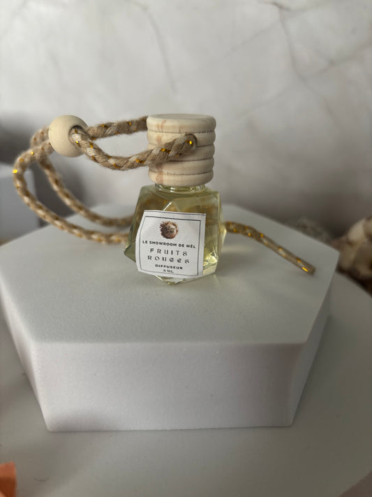 Diffuseur de voiture suspendu "losange" - Fruits Rouges