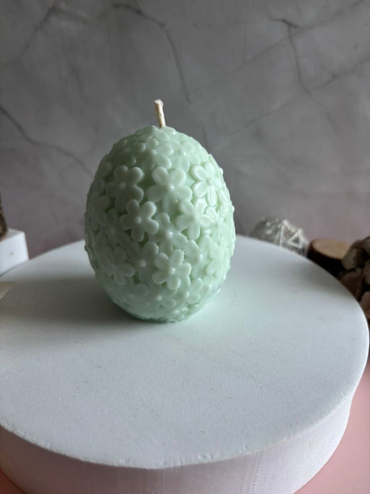Bougie Vanille oeuf vert