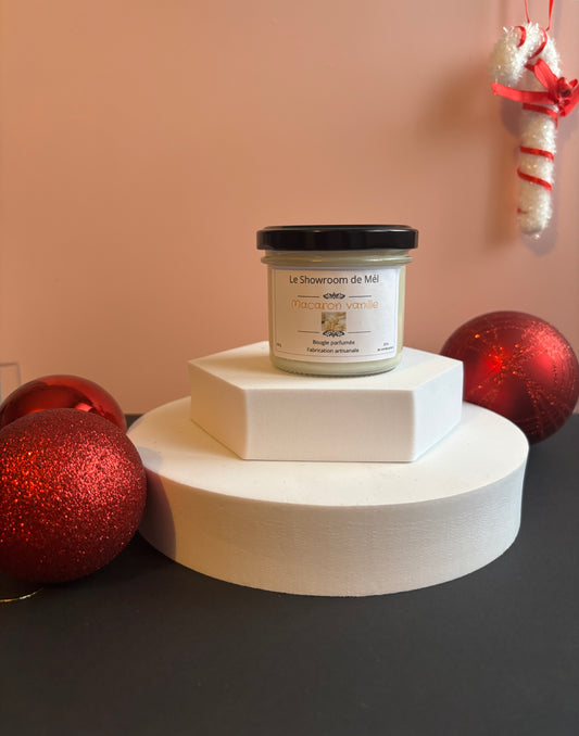 Bougie Macaron vanille