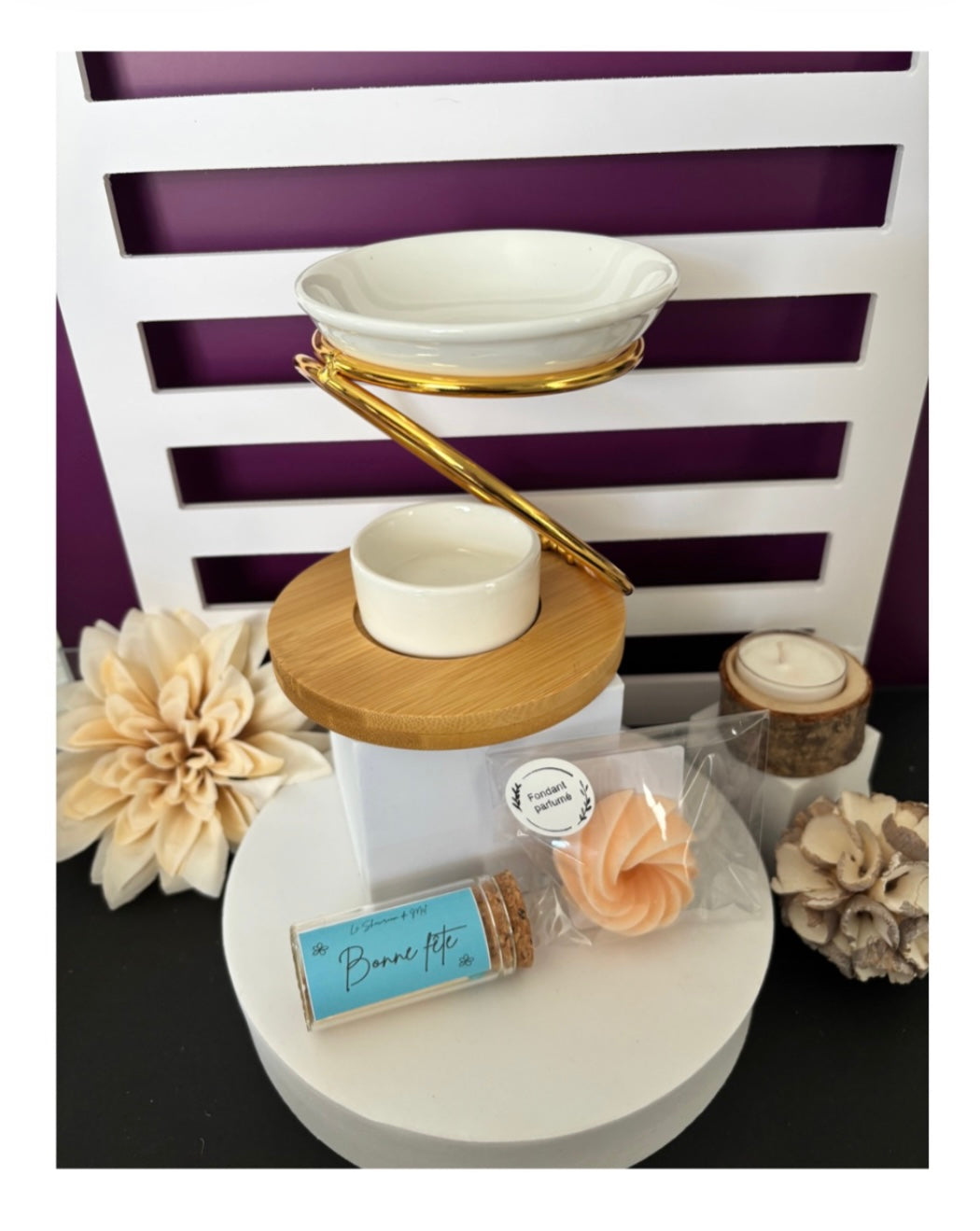 Coffret Brûle parfum Série Simplicity - Hula /Fondant/Allumettes