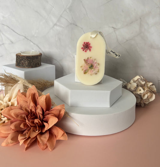 Suspension Parfumée - Fleur de Coton - ovale