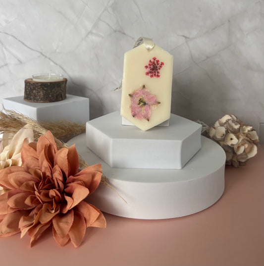 Suspension Parfumée - Fleur de Coton - losange