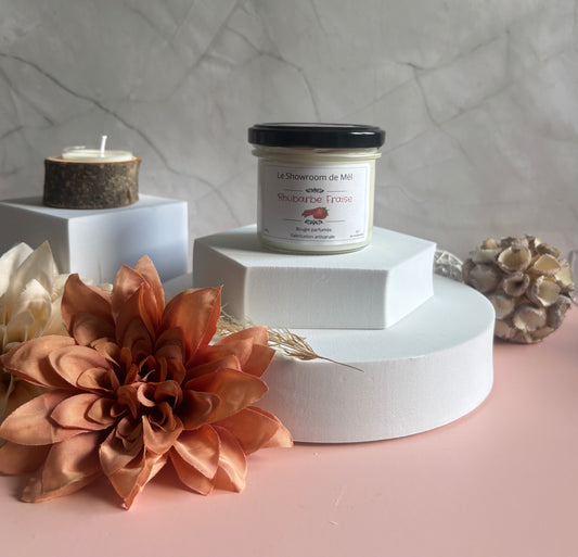 Bougie Rhubarbe Fraise