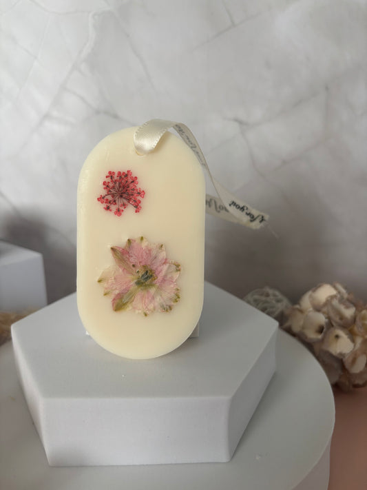 Suspension Parfumée - Fleur de Coton - ovale