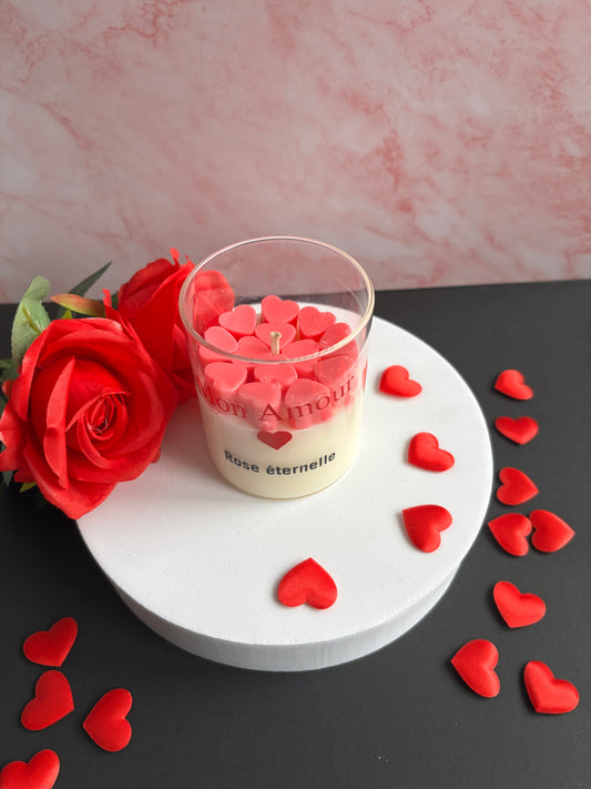 Bougie Rose éternelle