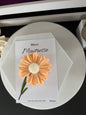 Fondant Fleur Mandarine " Merci maitresse"