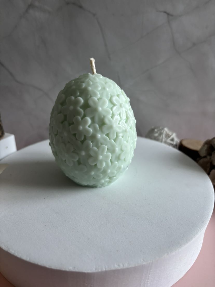 Bougie Vanille oeuf vert