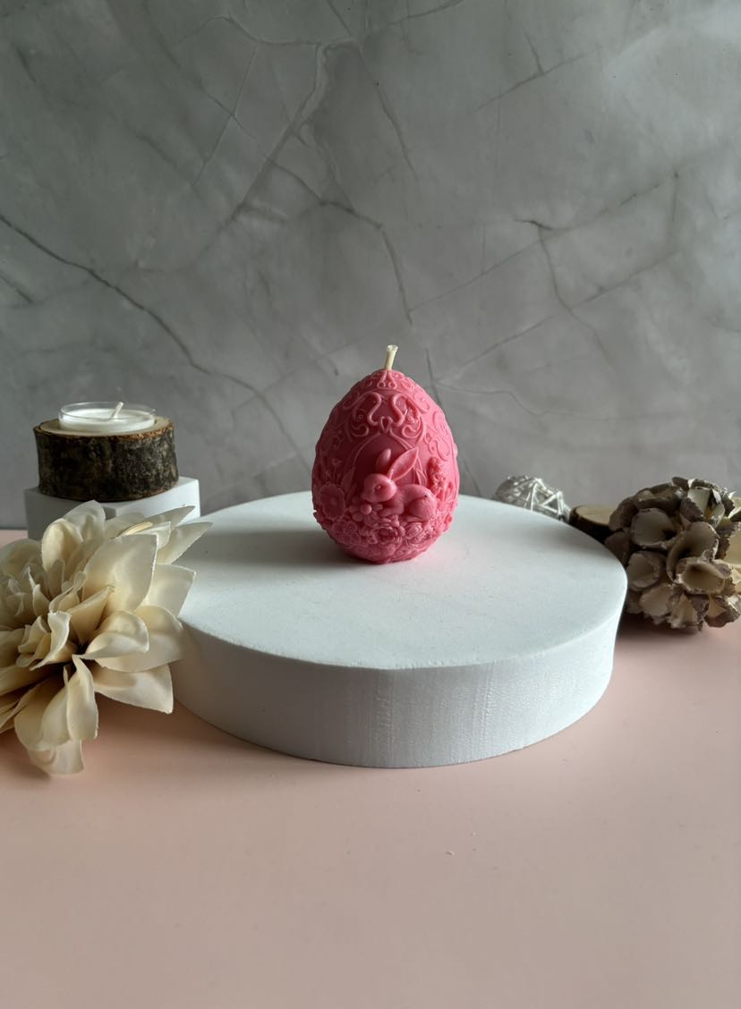 Bougie Vanille oeuf rouge