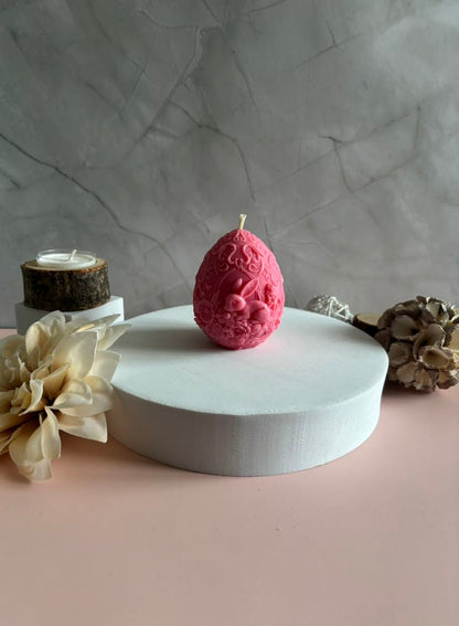 Bougie Vanille oeuf rouge